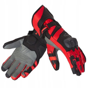 Rękawice Skórzane Rebelhorn Fighter Black/red 4xl