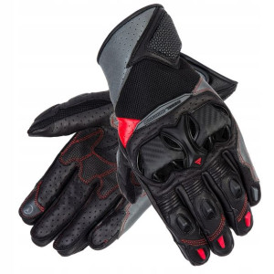 Rękawice Skórzane Rebelhorn Flux Ii Black/red S