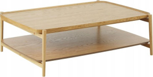 Stolik kawowy z drewna dębowego Libby 110 x W35 cm