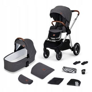 Wózek dziecięcy 2w1 Kinderkraft Everyday dark grey