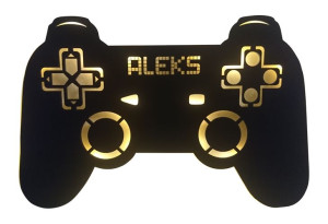 Lampka nocna led pad konsola xbox ps gracza imię