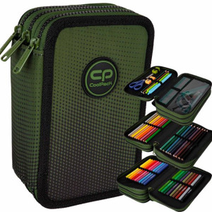 Coolpack Piórnik Trzykomorowy Wyposażony Grass