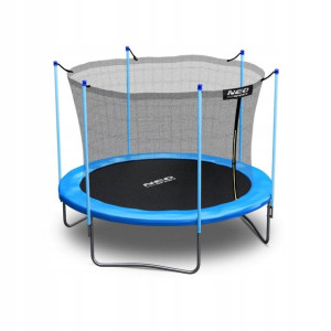 Duża TRAMPOLINA OGRODOWA 252cm z Siatką Drabinka