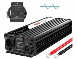 Przetwornica 12V 230V 2500W/5000W CZYSTY SINUS