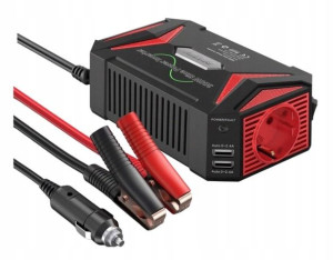 Przetwornica Samochodowa 12v 230v 300w/600w Sinus