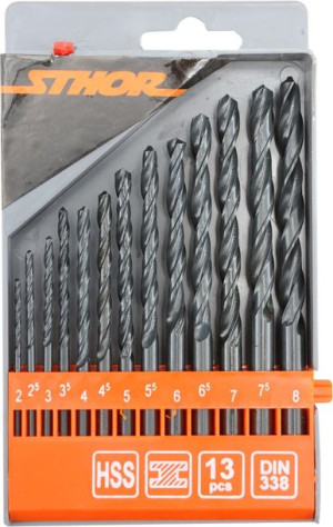 Komplet Wierteł Do Metalu 2.0-8.0mm 13szt.