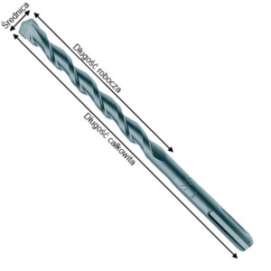 Wiertło Sds-plus 6*210mm