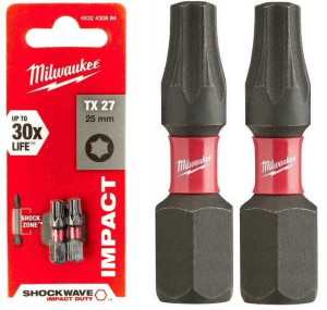 Bit, Grot, Końcówka Torx Tx27 25mm 2 Szt,