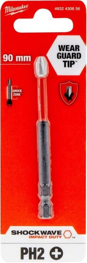 Bit, Grot, Końcówka Shockwave Ph2 90mm 1 Szt.