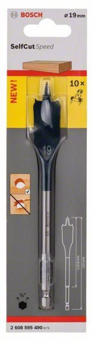 Wiertło Łopatkowe Self Cut 19*152mm