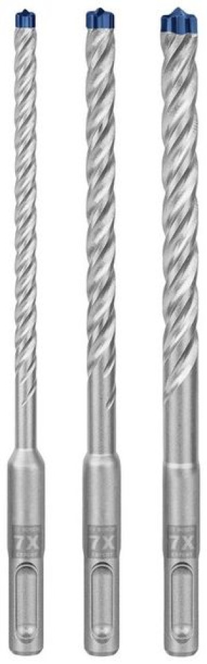 Zestaw Wierteł Sds-plus 7x. Expert Set 3pc