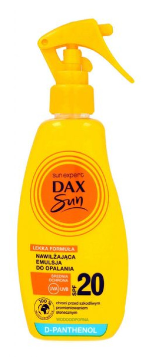 DAX OP Emulsja SPF20 d/opalania w sprayu