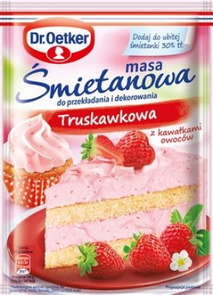 Masa Śmietanowa Truskawkowa 89g Dr.Oetker