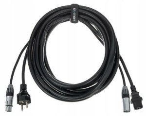 Kabel zasilająco-sygnałowy XLR IEC 5 m the sssnake