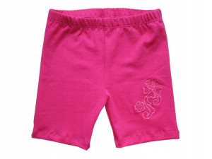 Legginsy getry krótkie spodenki bawełna 134 różowe