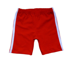 Legginsy getry krótkie spodenki na WF czerwone 110