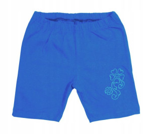 Legginsy getry krótkie spodenki niebieskie 104