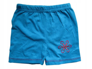 Legginsy getry krótkie spodenki turkusowe 92