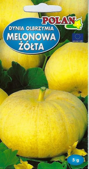 Polan Nasiona Dynia Olbrzymia Melonowa Żółta 5g