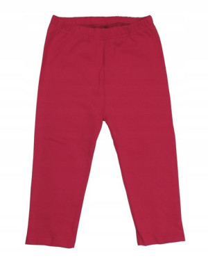 Legginsy getry leginsy 3/4 rybaczki 128 ciemny róż