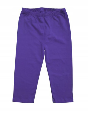 Legginsy getry leginsy 3/4 rybaczki 92 fioletowe