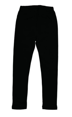 Legginsy getry leginsy bawełna długie 146 czarne