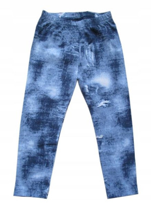 Legginsy getry leginsy bawełna imitacja dżinsu 152