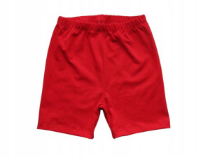 Legginsy krótkie spodenki kolarki 134 czerwone