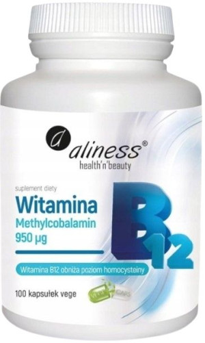 Aliness Witamina B12 B-12 Metylokobalamina 100 Kap