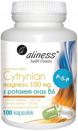 Aliness CYTRYNIAN MAGNEZU i POTAS i B6 100k magnez