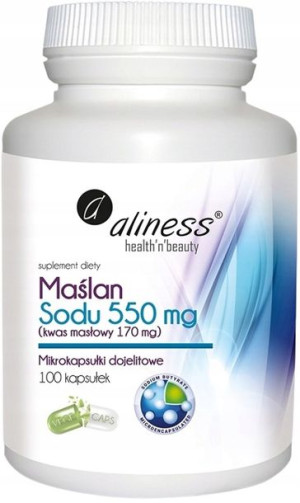 MAŚLAN SODU Kwas Masłowy JELITA 100 kaps. ALINESS