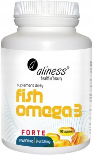 Aliness Fish Omega 3 FORTE EPHA DHA Mózg Odporność