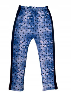 Legginsy getry ocieplane imitacja dżinsu 158