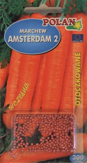Polan Nasiona Marchew Jadalna Amsterdam 300 Nasion Otoczkowane