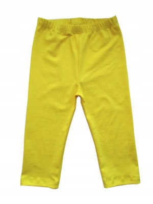 Legginsy getry leginsy 3/4 rybaczki 146 żółte