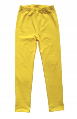 Legginsy getry leginsy bawełniane długie 104 żółte