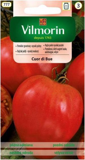 Vilmorin Nasiona Pomidor Gruntowy Wysoki Cuor Di Bue 0,2 G