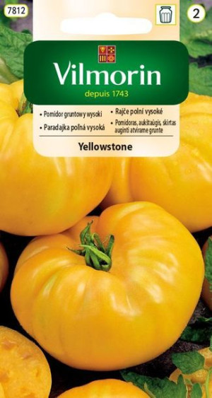 Vilmorin Nasiona Pomidor Gruntowy Wysoki Średnio Wczesny Yellowstone 0,2 G