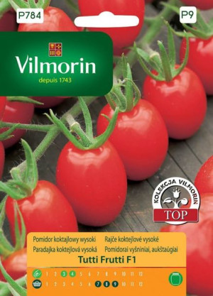 Vilmorin Nasiona Pomidor Koktajlowy Wysoki Tutti Frutti 7 Nasion