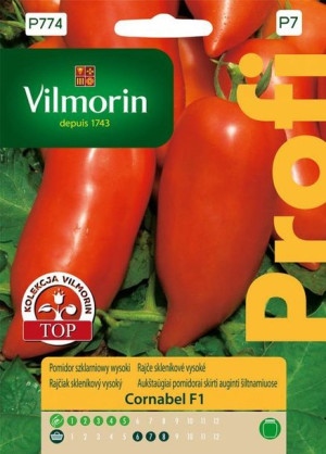 Vilmorin Nasiona Pomidor Szklarniowy Wysoki Wczesny Cornabel F1 15 Nasion