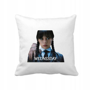 Poduszka WEDNESDAY imię gratis 40x40 cm Prezent