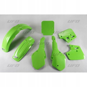 Ufo Komplet Plastików Kawasaki Kx 250 1987 Zielony