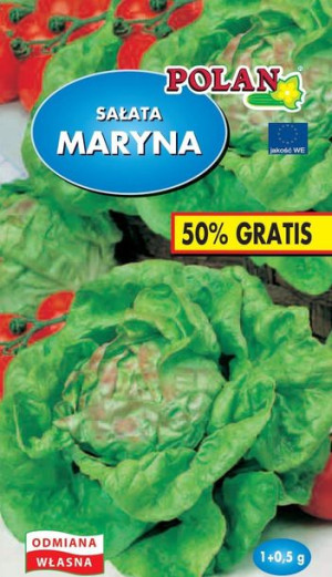 Polan Nasiona Sałata Gruntowa Głowiasta Masłowa Maryna 1,5g