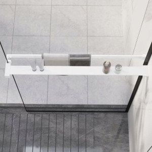Półka ścienna do prysznica typu walk-in, biała, 80