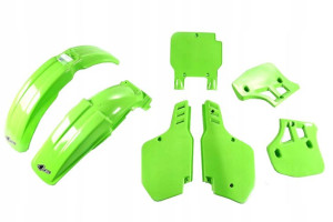 Ufo Komplet Plastików Kawasaki Kx 250 1989 Zielony