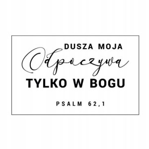 Magnes na lodówkę - Dusza moja odpoczywa