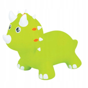 Skoczek- Zielony triceratops