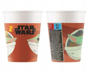 Kubeczki papierowe Star Wars Mandalorian 200ml 8sz