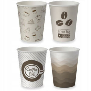 Kubki Papierowe Do Kawy 250ml 100szt - Coffee Time