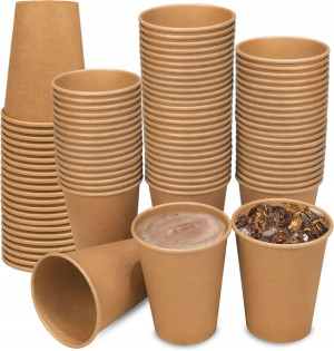 Kubki Papierowe Do Kawy Eko Kraft 250 Ml 100 Sztuk